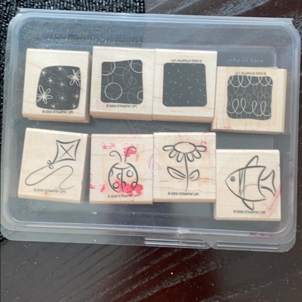 STAMPIN UP RETIRED STAMP SET LITTLE LAYERS PLUS